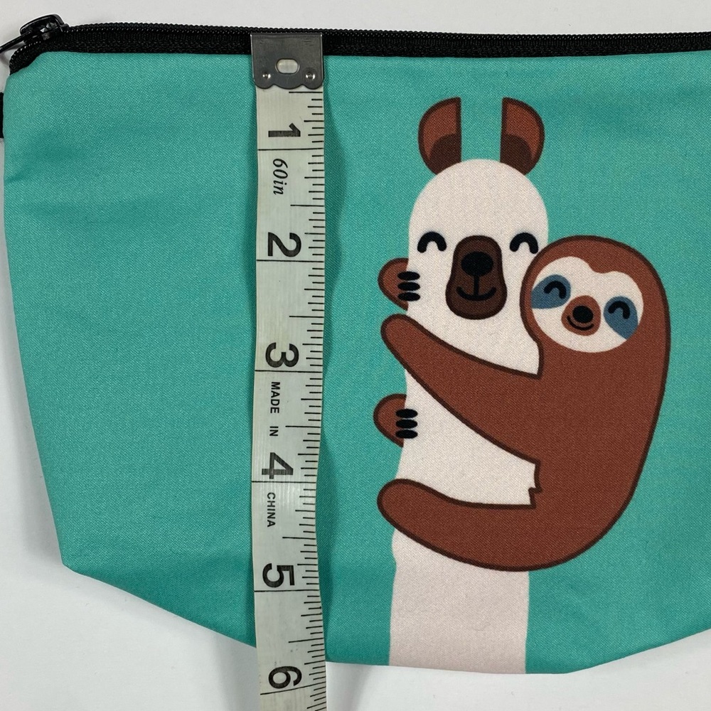 NEW Sloth and Llama Cosmetic Bag - Picture 5 of 7
